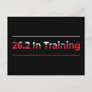 26.2 in Training Full Marathon Race -Running Postcard