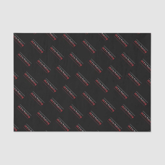 26.2 in Training Full Marathon Race -Running Tissue Paper (Front)