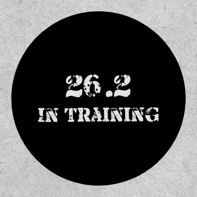 26.2 In Training Marathon Runner Running Patch (Front)