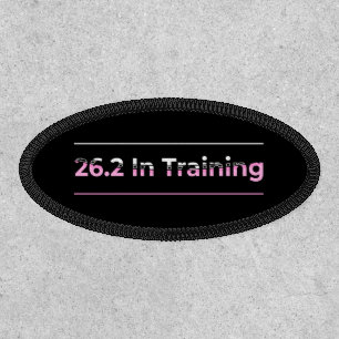 26.2 in Training Marathon Running Typography Patch