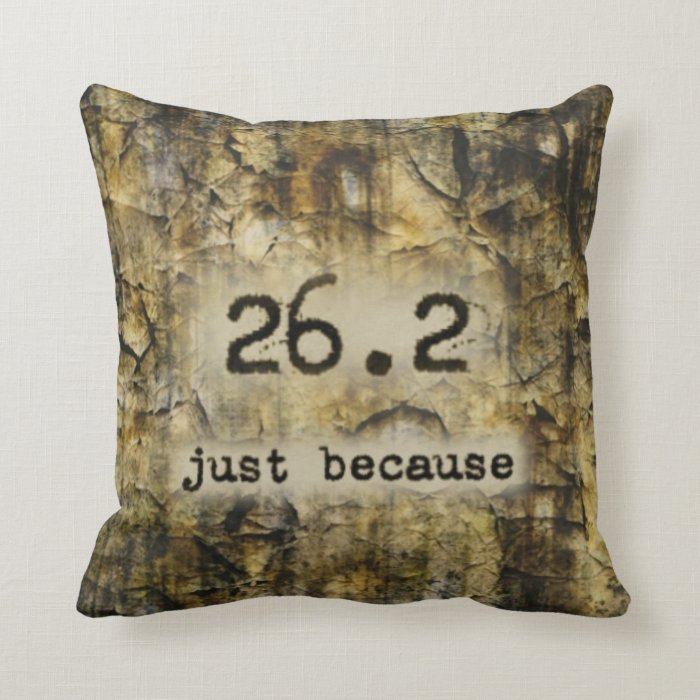 26.2 Just Because by Vetro Designs Pillow