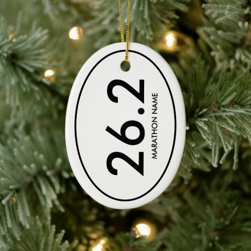 26.2 Marathon Ceramic Ornament