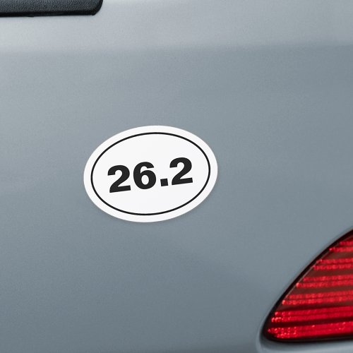262 Marathon Euro Oval Car Magnet