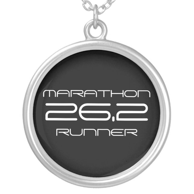 26.2 Marathon Runner Necklace (Front)