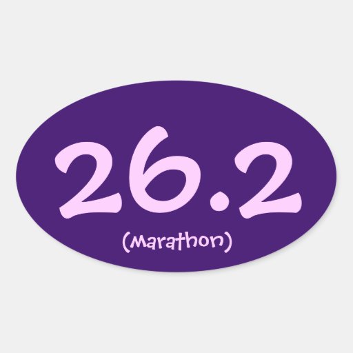 26.2 (marathon) Sticker | Zazzle