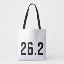 26.2 Marathon tote bag