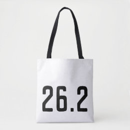 26.2 Marathon tote bag