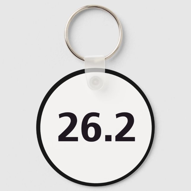 26.2 round keychain (Front)