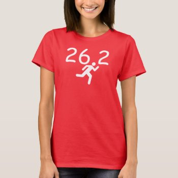 26.2 Running Marathons T-shirt by Running_Shirts at Zazzle