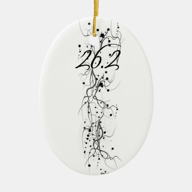 26.2 Splatter Ceramic Ornament (Front)