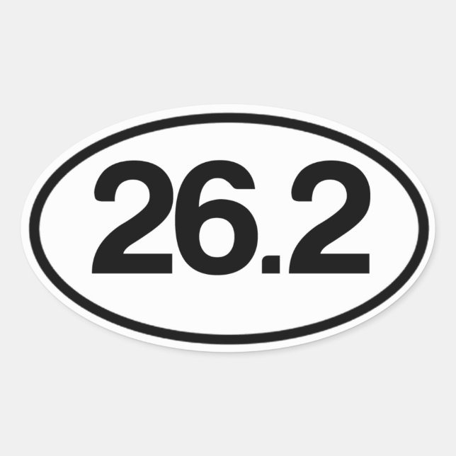 26.2 Sticker (Full Marathon Sticker) (Front)