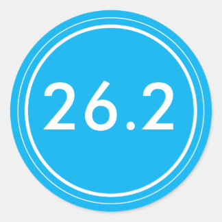 26.2 Sticker | Light blue with white