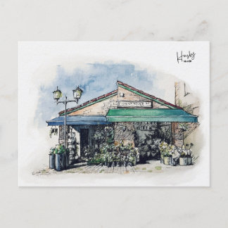 26 : A florist Postcard