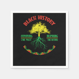 26 Black History Month African Pride Apparel Gift Napkins