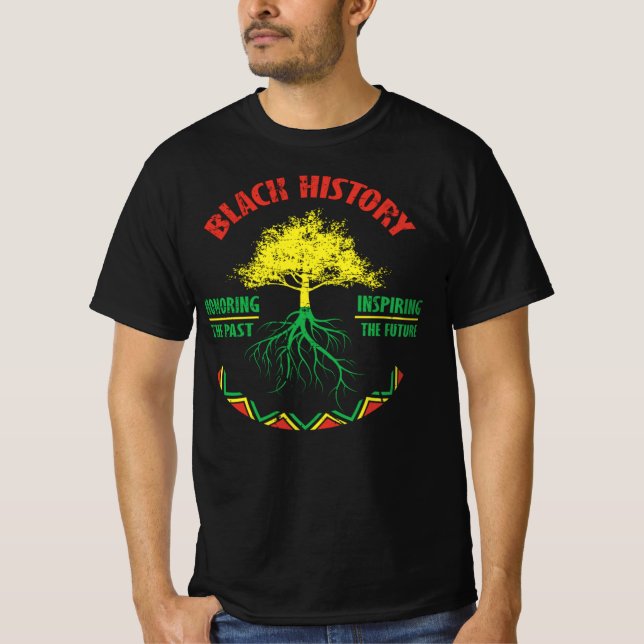 26 Black History Month African Pride Apparel Gift T-Shirt (Front)