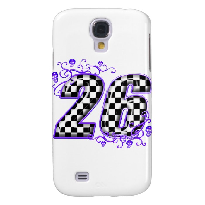 26 checkers flag number samsung galaxy s4 case