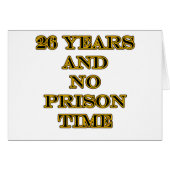 26 No prison time (Front Horizontal)