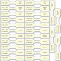 26 Photo Jewelry Price Tags Goldenrod Custom-Cut