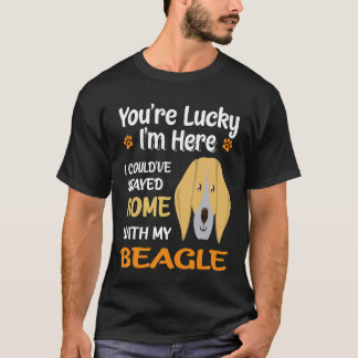 26 Stayed Home With My Beagle T-Shirt