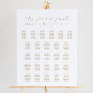26 Tables Our Favorite People Seating Chart Foam Board
