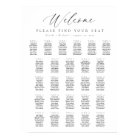 26 Tables Welcome Seating Chart