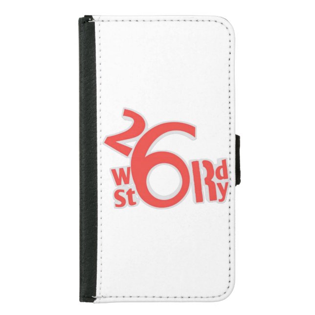 26 word story logo samsung galaxy wallet case (Front)