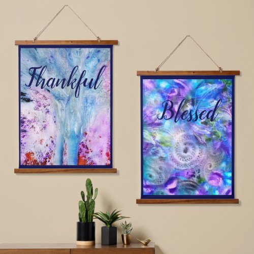 26x36 Tapestries 2pc Abstract Thankful Blessed