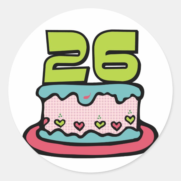 Personalized 26 Year Old Birthday Cake Gifts on Zazzle
