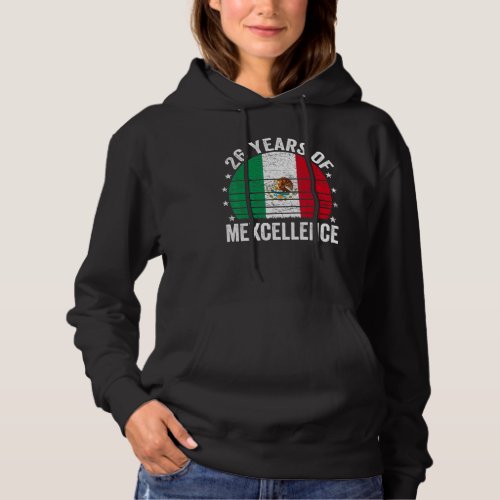 26 Year Old Birthday Mexican 26th Birthday Pun Vin Hoodie