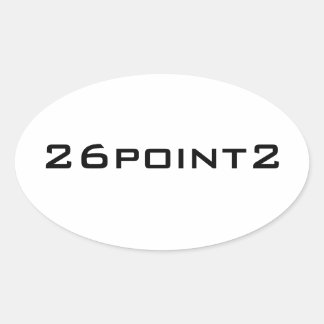 26Point2 (26.2) Oval Marathon Sticker