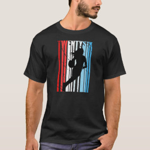 26th Basketball Birthday Retro Vintage Distressed T-Shirt