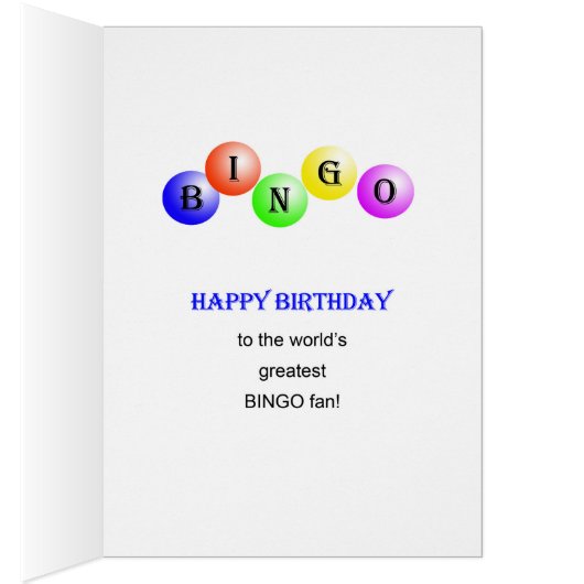 26th Birthday Bingo card (Inside (Right))