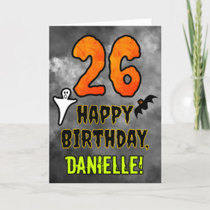 26th Birthday: Eerie Halloween Theme + Custom Name Card