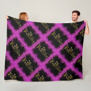 26th Birthday Fleece Blanket