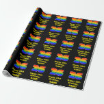 [ Thumbnail: 26th Birthday: Fun, Colorful Rainbow Inspired # 26 Wrapping Paper ]
