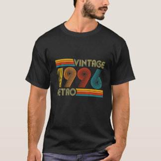 26Th Birthday Gift 26 Years Old Men Women Retro Vi T-Shirt