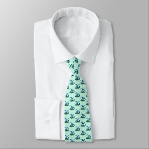 26th Birthday or Anniversary Peacock Feathers Neck Tie