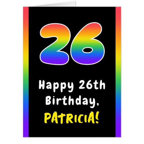 26th Birthday: Rainbow Spectrum # 26, Custom Name