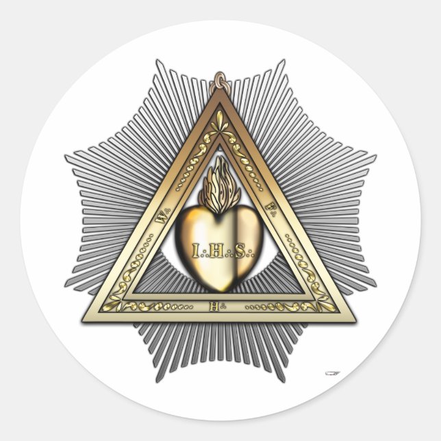 26th Degree: Friend and Brother Eternal Classic Round Sticker (Front)