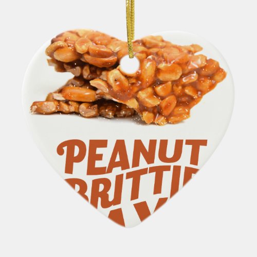 26th January _ Peanut Brittle Day Ceramic Ornament