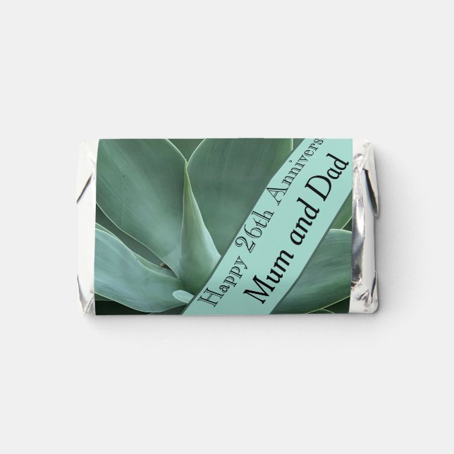 26th Wedding Anniversary Jade Hershey's Miniatures (Front)