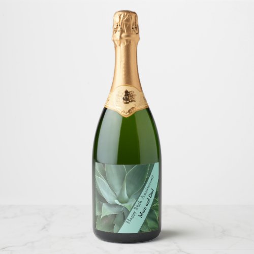 26th Wedding Anniversary Jade  Sparkling Wine Label