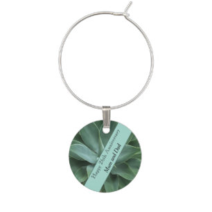 26th Wedding Anniversary Jade Wine Charm
