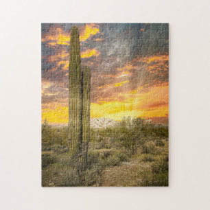 2706-Arizona Desert Landscape at Sunset Jigsaw Puzzle