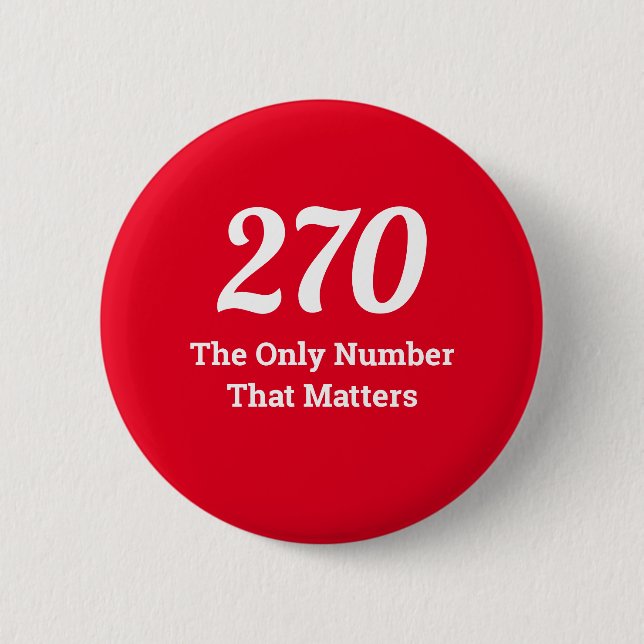 270 The Only Number that Matters in 2020 Button (Front)