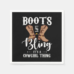 27.Boots And Bling Its A Cowgirl Thing Napkins