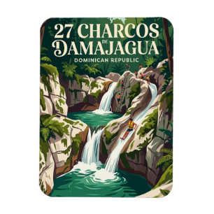 27 Charcos de Damajagua Dominican Republic Magnet