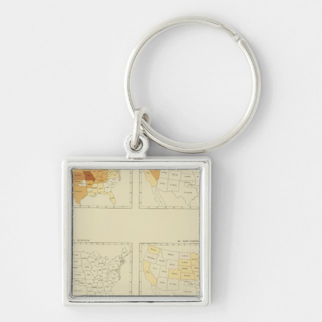 27 Interstate migration 1890 MONJ Keychain (Front)