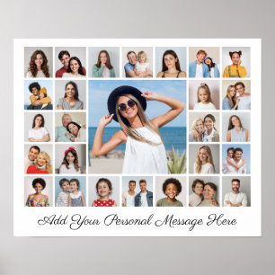 27 Photo Collage Add Your Own Text Poster