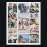 27 Photo Collage Personalized Faux Canvas Print<br><div class="desc">Create a Photo Collage Personalized faux canvas print from Ricaso - add 27 individual photos to make a 27 photo collage - Unleash your creativity and customize with twenty seven of your favorite photos. This versatile collage lets you showcase your favorite images and brings your favorite memories to life. Whether...</div>